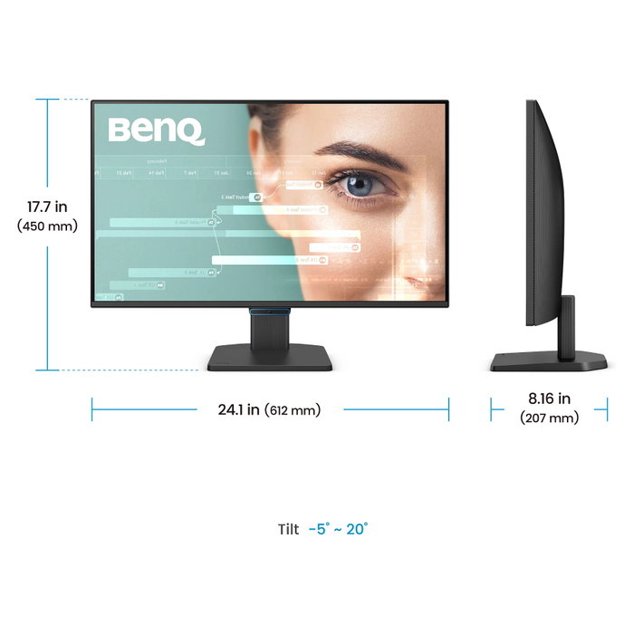 BenQ GW2790C Monitor 27 Pulgadas Full HD IPS 144Hz AMD FreeSync 99% sRGB Low Blue Light USB-C Negro