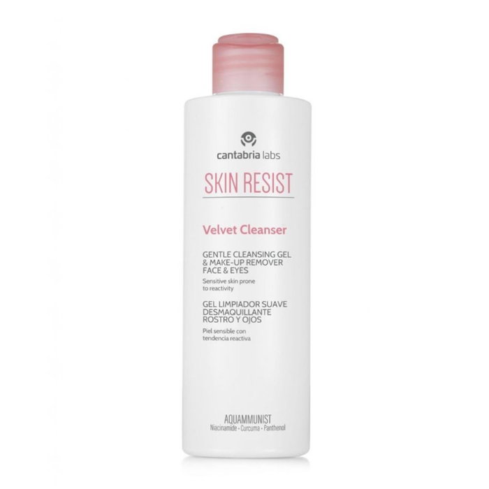 Skin Resist Velvet Gel Limpiador y Desmaquillante Rostro y Ojos 200 ml