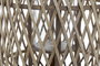 DKD Home Decor Portavelas Bambú y Cristal Natural