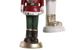 DKD Home Decor Set de 2 Cascanueces de Resina en Colores Rojo y Rosa