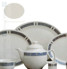 Steelite Rabanera - Plato hondo Marina Azul, 20 cm - Vajilla (Set de 6)
