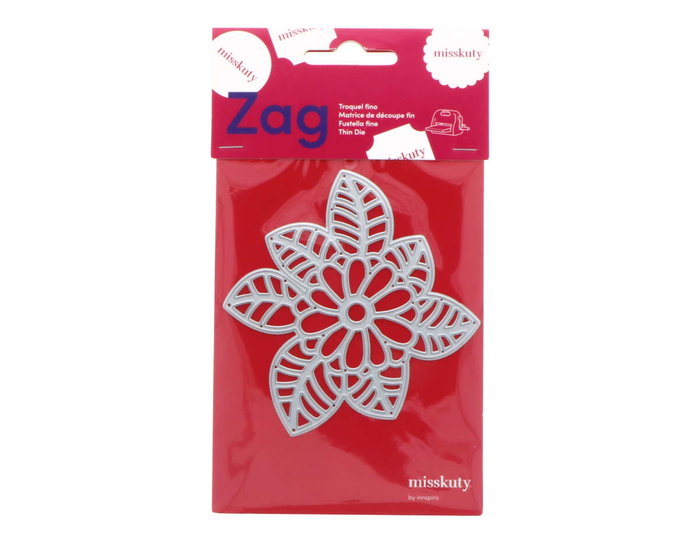 Misskuty Troquel fino ZAG Flores y Plantas hojas con flor