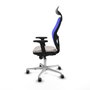 PIQUERAS Y CRESPO Silla de oficina Jorquera Blanco y Azul