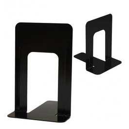 Sujeta Libros Sdi Grande (228Mm) Metal Negro Pack De 2 (Medidas: 228 X 150 X 205 Mm.) (Set de 12)