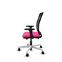 PIQUERAS Y CRESPO Silla de oficina Haches Rosa y Negro