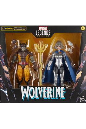 Hasbro Marvel Legends Series Pack de 2 Figuras Wolverine Brood Version y Lilandra Neramani