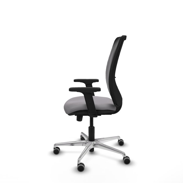PIQUERAS Y CRESPO Silla de oficina Zulema con mecanismo Sincro/Traslack, Gris y Negro