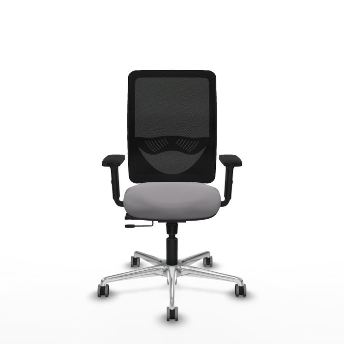PIQUERAS Y CRESPO Silla de oficina Zulema con mecanismo Sincro/Traslack, Gris y Negro