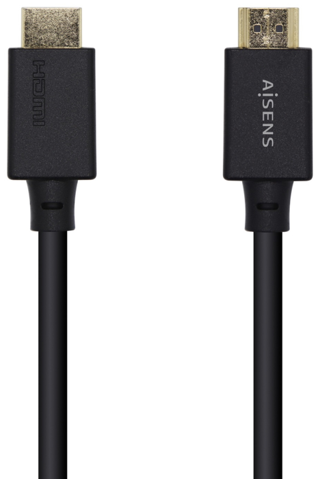 Aisens Cable HDMI V2.1 Ultra Alta Velocidad 8K@60Hz 48Gbps 0.5m Negro