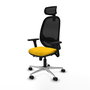 PIQUERAS Y CRESPO Silla de oficina Cilanco con mecanismo Sincro/Traslack Amarillo/Negro