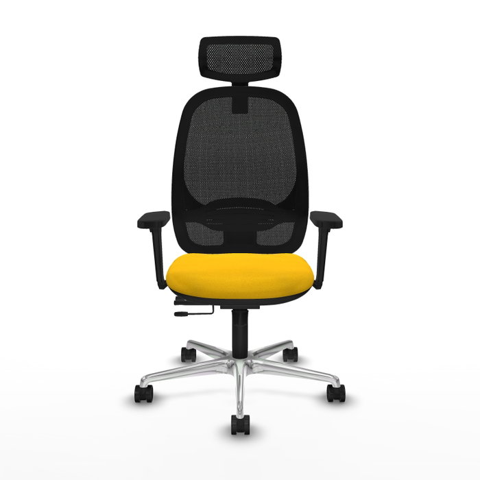 PIQUERAS Y CRESPO Silla de oficina Cilanco con mecanismo Sincro/Traslack Amarillo/Negro PIQUERAS Y CRESPO Silla de oficina Cilanco con mecanismo Sincro/Traslack Amarillo/Negro