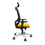 PIQUERAS Y CRESPO Silla de oficina Cilanco con mecanismo Sincro/Traslack Amarillo/Negro