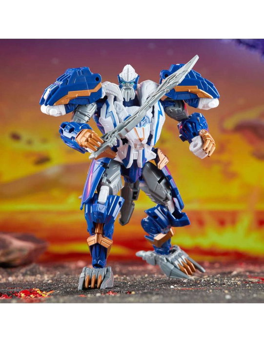 Hasbro Transformers Thundertron Figura Articulada Robot León Cibernético 17,5cm Conversión 24 Pasos