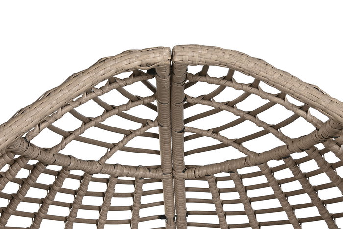 DKD Home Decor Cama Chill Out Terraza Y Jardin Ratán Sintético Aluminio 198 x 168 x 168 cm