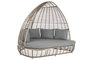 DKD Home Decor Cama Chill Out Terraza Y Jardin Ratán Sintético Aluminio 198 x 168 x 168 cm