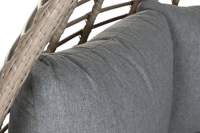 DKD Home Decor Cama Chill Out Terraza Y Jardin Ratán Sintético Aluminio 198 x 168 x 168 cm