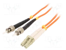 GEMBIRD Cable de conexión de fibra óptica OM2 LC/UPC a ST/UPC 10m
