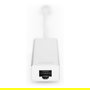 DIGITUS Adaptador USB-Hub 3 Puertos USB 3.0 + 1 Puerto LAN Gigabit Ethernet Plata Blanco