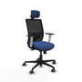 PIQUERAS Y CRESPO Silla de oficina Yunquera con mecanismo Sincro/Traslack Azul marino