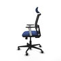 PIQUERAS Y CRESPO Silla de oficina Yunquera con mecanismo Sincro/Traslack Azul marino