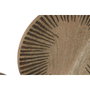 DKD Home Decor Decoración de Pared de Mango con Círculos Natural