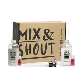 Mix & Shout RUTINA PROTECTOR LOTE 4 pz Set Peluquería Champú y Acondicionador con Retinol Natural para Cabello Seco Dañado, Mejora Calidad y Brillo, Incluye Boosters Pride & Joy