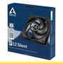 Arctic ACFAN00130A Ventilador P12 Silent 12cm Negro Optimizado para Presión Estática