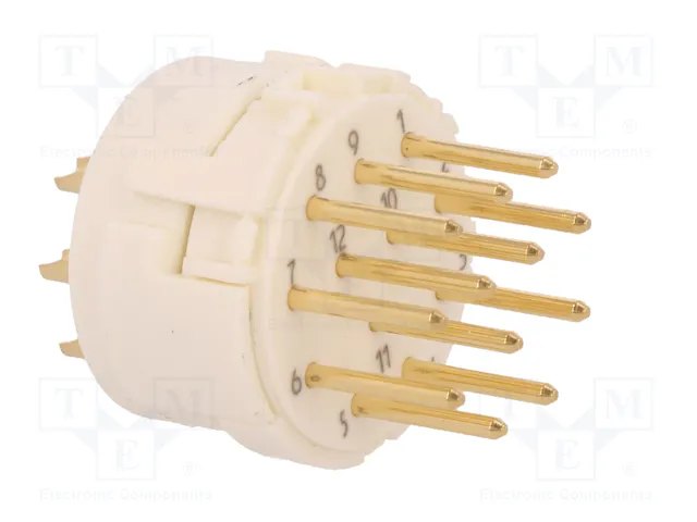 HARTING Conector M23 macho de 12 pines para soldar industrial HARTING Conector M23 macho de 12 pines para soldar industrial
