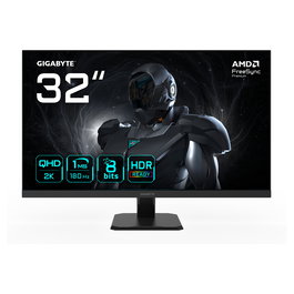 Gigabyte GS32QA Monitor Gaming 31.5" QHD IPS 2560x1440 180Hz 1ms FreeSync Premium HDR Ready Negro