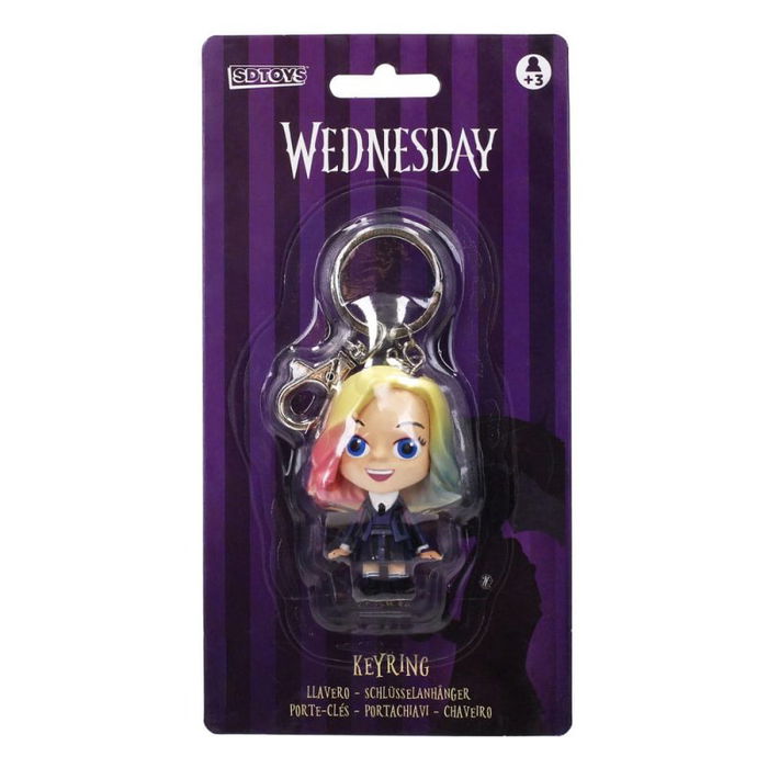 SD Toys Llavero PVC Figura Enid Sinclair Wednesday Miercoles Addams Colección Nevermore - 6 cm