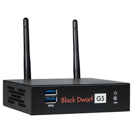 Securepoint Black Dwarf G5 VPN Appliance con Licencia, Firewall 1.85 Gbit/s, VPN 0.31 Gbit/s, Wi-Fi 5 Dual-Band, 10 Usuarios, 2x LAN Gigabit, 2x USB 3.2