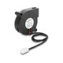 DeLOCK Ventilador radial 12 V CC 50 x 50 x 15 mm con conector de 3 pines, negro