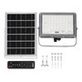EDM Foco Proyector LED Solar Slim 100W, 1200 Lm, Luz Fría 6500K, IP65, Batería 10.000 mAh, con Mando a Distancia
