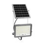 EDM Foco Proyector LED Solar Slim 100W, 1200 Lm, Luz Fría 6500K, IP65, Batería 10.000 mAh, con Mando a Distancia