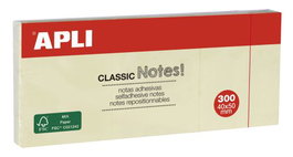 APLI PAPER Pack de 12 tacos de notas adhesivas amarillas 40x50 mm