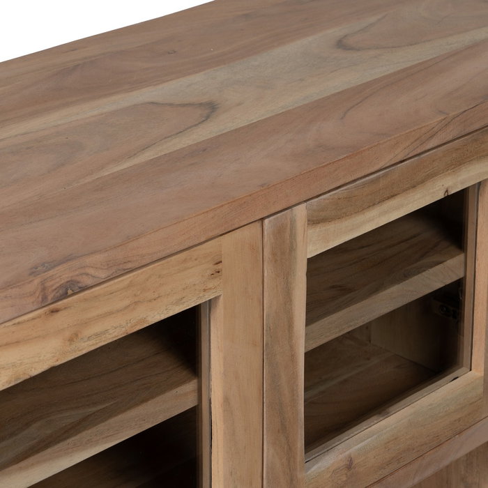 Mueble Tv Natural Madera de Acacia Salón 180 X 50 X 40 cm