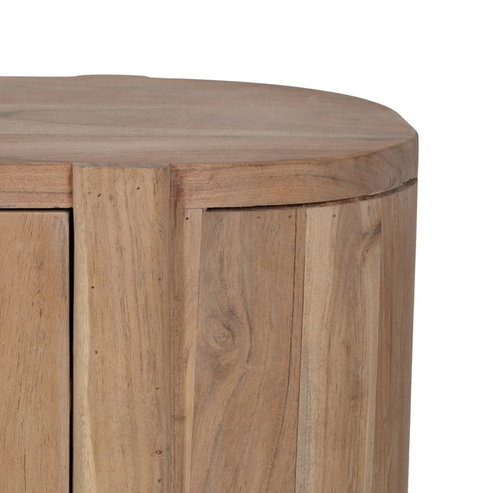 Mueble Tv Natural Madera de Acacia Salón 180 X 50 X 40 cm