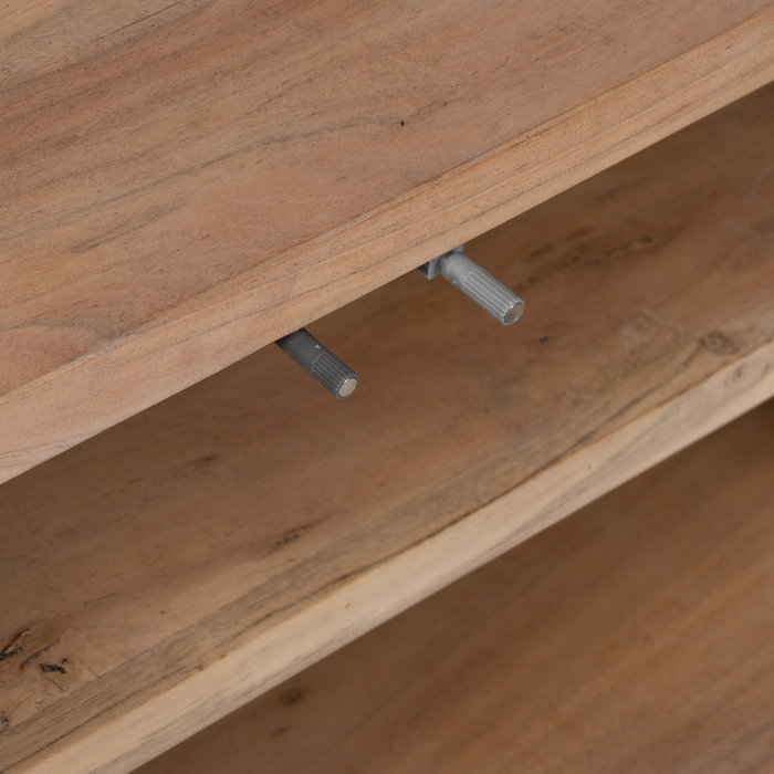 Mueble Tv Natural Madera de Acacia Salón 180 X 50 X 40 cm