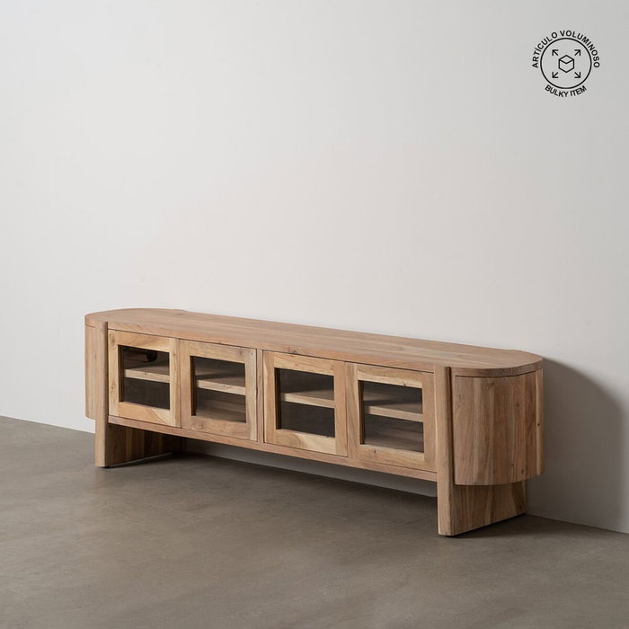Ixia Mueble TV Natural Madera de Acacia Salón 180 x 50 x 40 cm Ixia Mueble TV Natural Madera de Acacia Salón 180 x 50 x 40 cm