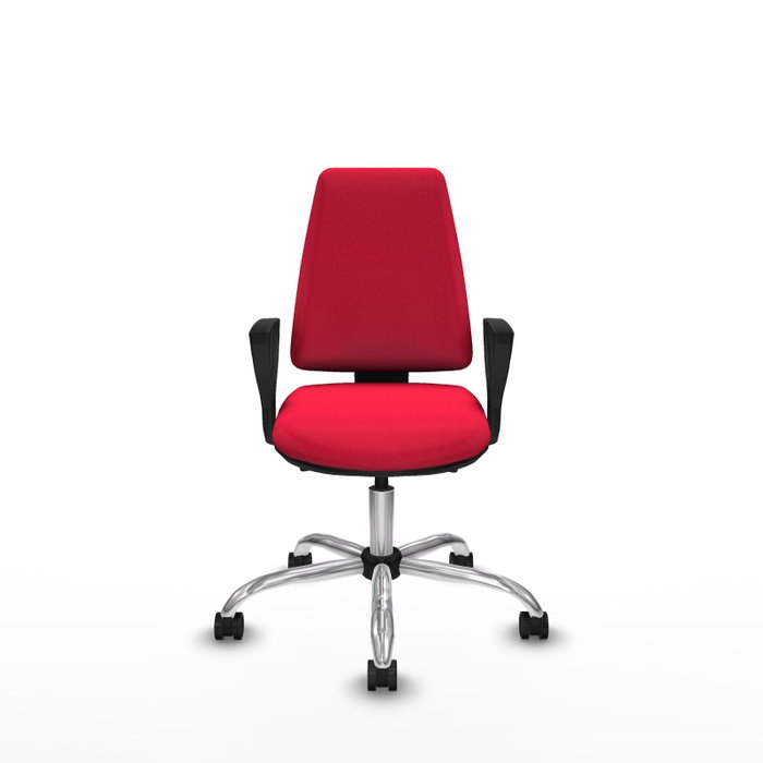 PIQUERAS Y CRESPO Silla de oficina Elche con mecanismo Asincro, color Rojo PIQUERAS Y CRESPO Silla de oficina Elche con mecanismo Asincro, color Rojo