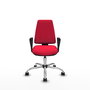 PIQUERAS Y CRESPO Silla de oficina Elche con mecanismo Asincro, color Rojo