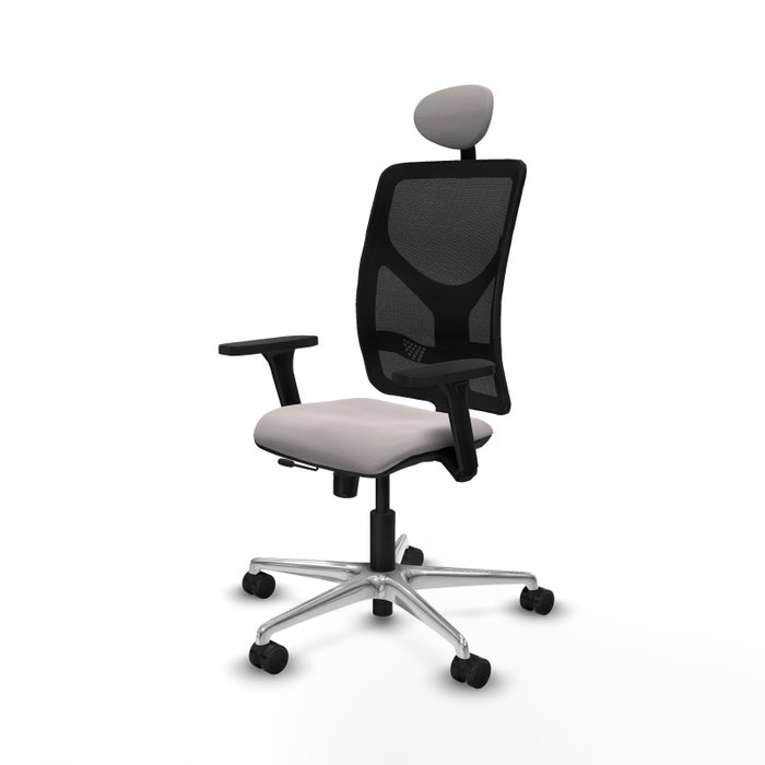 PIQUERAS Y CRESPO Silla de oficina Motilla Blanco/Negro con mecanismo Sincro/Traslack PIQUERAS Y CRESPO Silla de oficina Motilla Blanco/Negro con mecanismo Sincro/Traslack