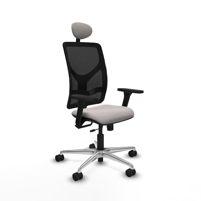 PIQUERAS Y CRESPO Silla de oficina Motilla Blanco/Negro con mecanismo Sincro/Traslack PIQUERAS Y CRESPO Silla de oficina Motilla Blanco/Negro con mecanismo Sincro/Traslack