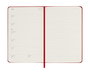 Moleskine DHF218WN2Y26 Agenda 18M Semanal 2025-2026 Tapa Dura Rojo 9 x 14 cm