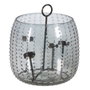 Ixia Portavelas Gris Cristal Decoración 28 x 28 x 25 cm