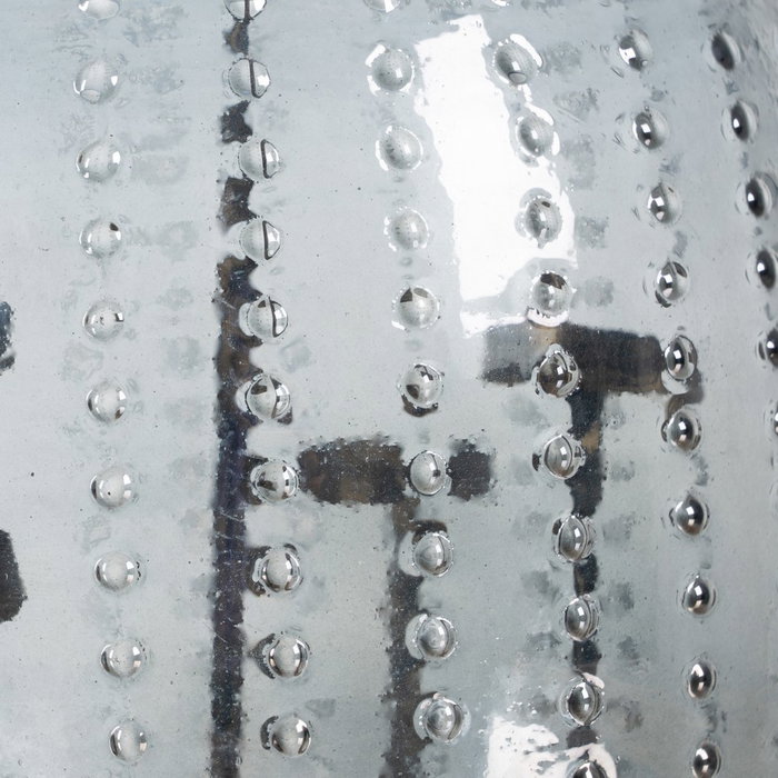 Portavelas Gris Cristal Decoración 28 X 28 X 25 cm