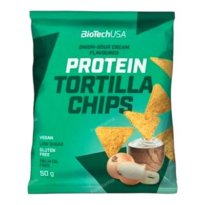 BIOTECHUSA Protein Tortilla Chips Cebolla y Crema Agria - 50g BIOTECHUSA Protein Tortilla Chips Cebolla y Crema Agria - 50g