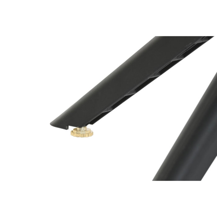 DKD Home Decor Mesa de Metal y PP Reciclado Negra 80x80x75