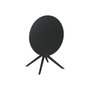 DKD Home Decor Mesa de Metal y PP Reciclado Negra 80x80x75