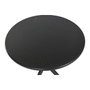 DKD Home Decor Mesa de Metal y PP Reciclado Negra 80x80x75